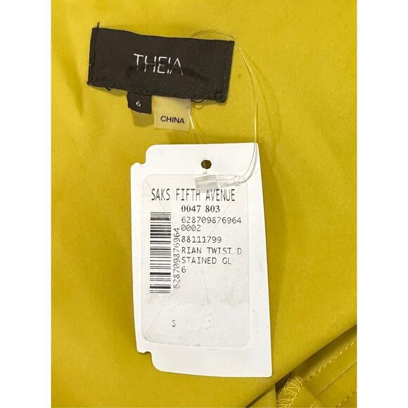 Theia Rian Pleated Chiffon Gown Size US6 $795 - Picture 9 of 9